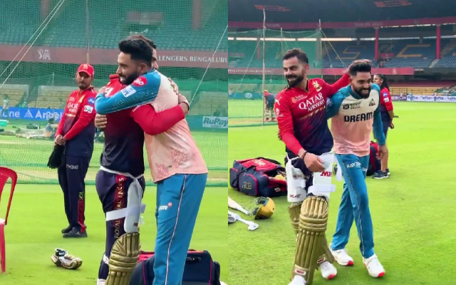 Mohammed Siraj reunites with Virat Kohli ahead of RCB vs GT clash