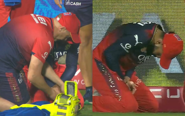 Virat Kohli cops nasty blow on hand while misfielding ball for boundary