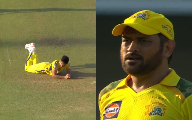 Mukesh Choudhary drops KL Rahul; MS Dhoni, wife Sakshi’s reaction goes viral| CricTracker