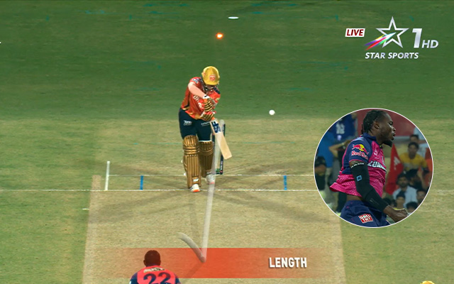 Jofra Archer squares up Priyansh Arya to deal PBKS first-ball blow