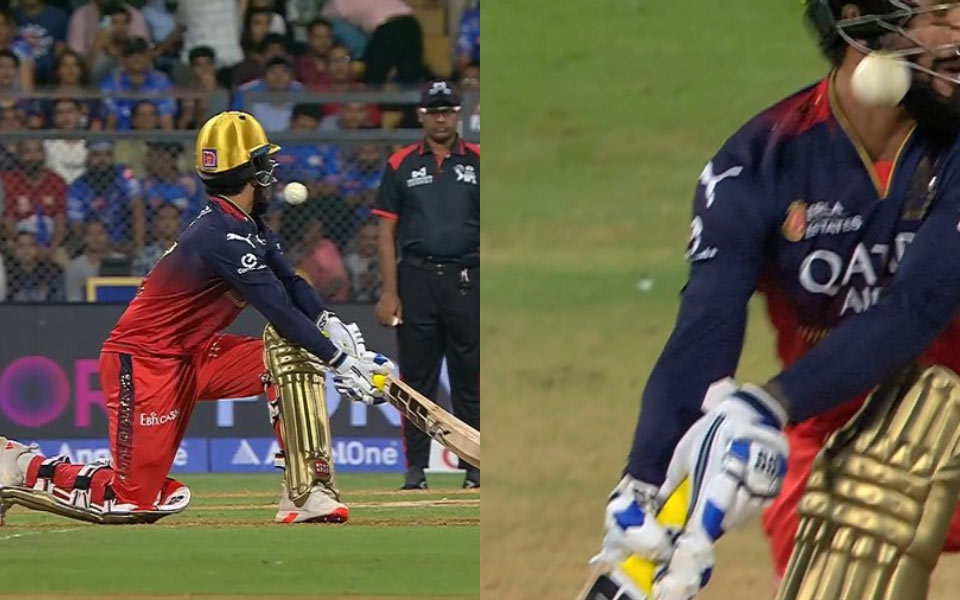 Rajat Patidar survives injury scare after ball hits his helmet grill
