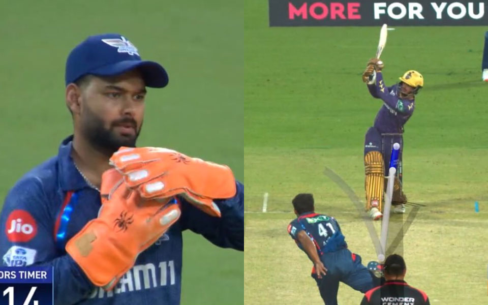Rishabh Pant’s smart DRS call removes De Kock in KKR vs LSG thriller