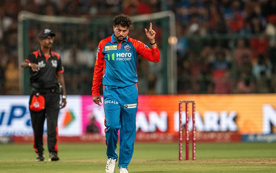 Kuldeep Yadav completes 100 wickets in IPL
