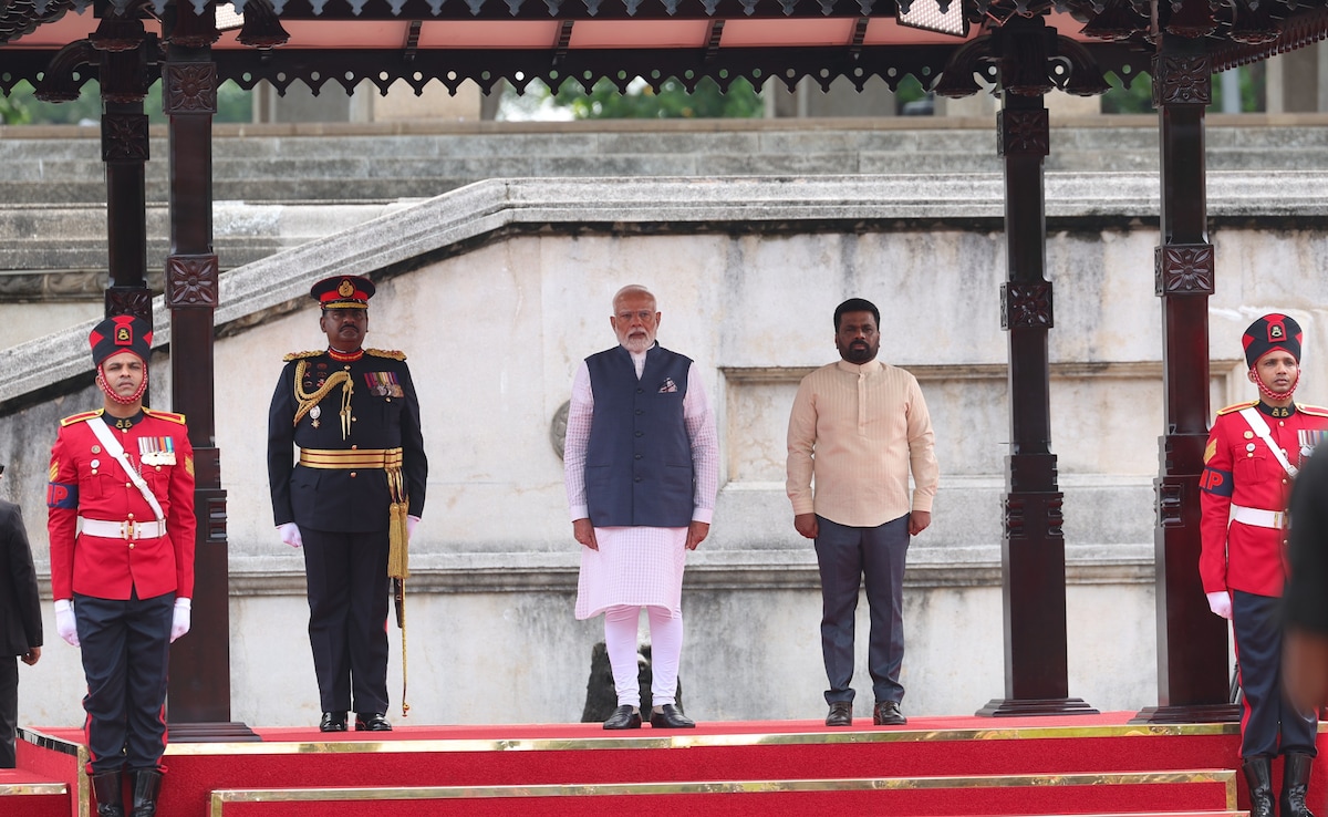 PM Modi Receives Ceremonial Welcome As He Begins Sri Lanka Visit