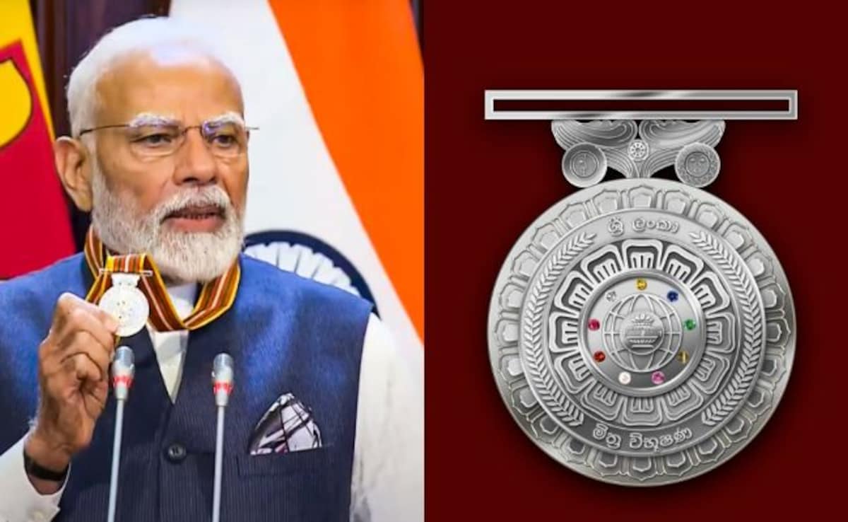 PM Modi As He Gets Sri Lanka’s Highest Civilian Award