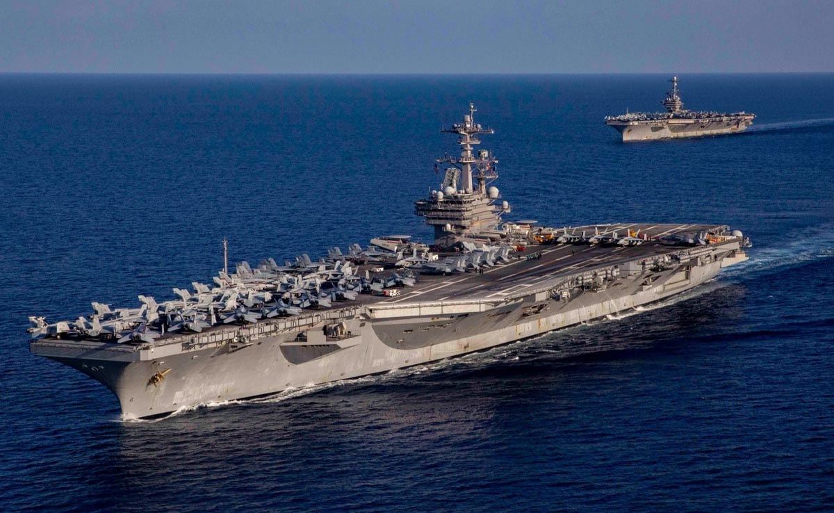Aircraft Carriers Truman And Vinson Move In As Trump Plans To Corner Iran