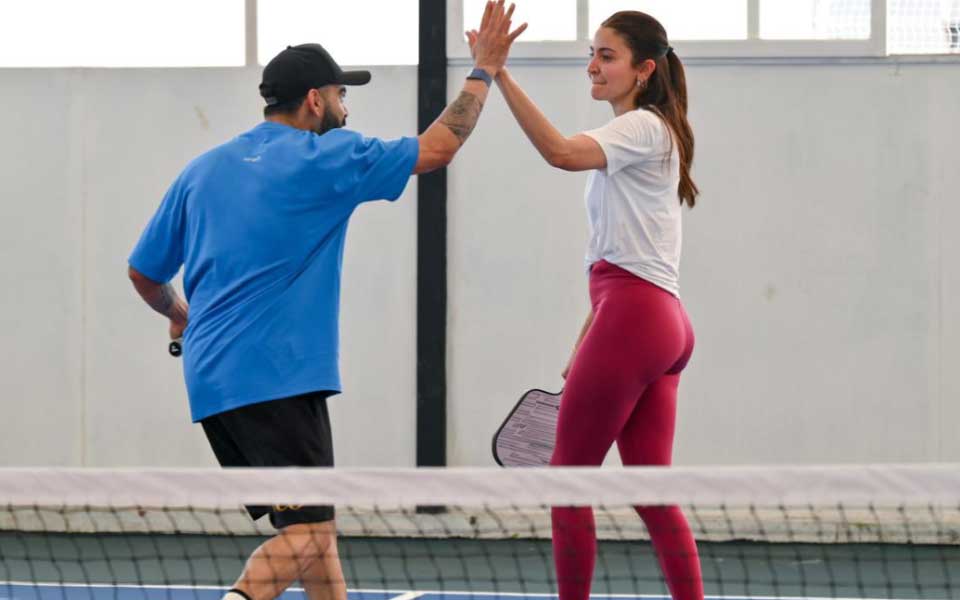 Virat Kohli, Anushka Sharma enjoy game of Pickleball, pictures go viral