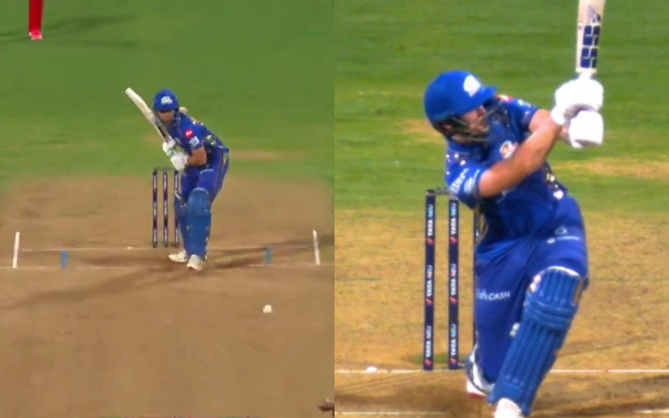 Will Jacks dispatches Mustafizur Rahman’s slower ball into stands