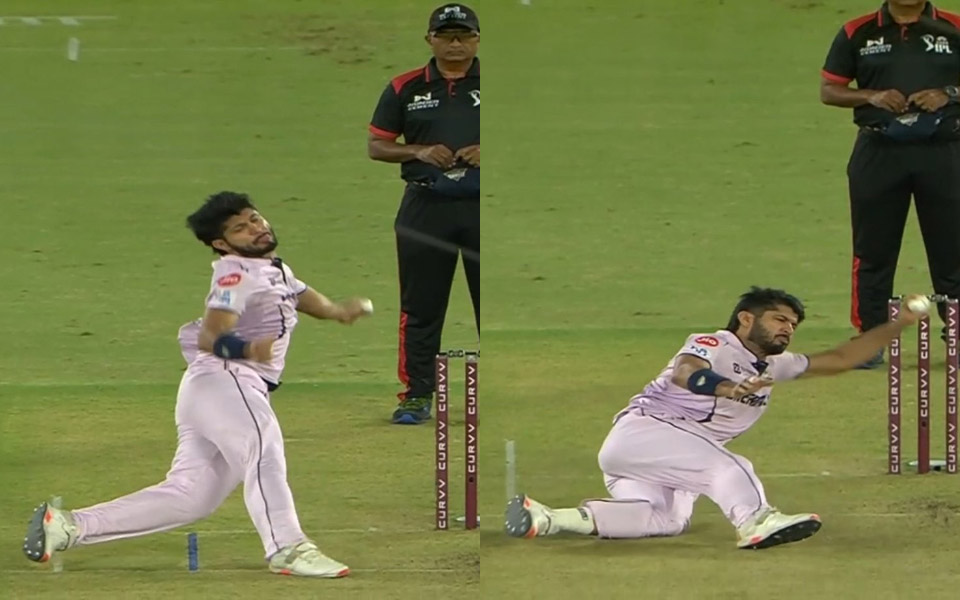 Arshad Khan slips dangerously twice in one over during GT vs LSG clash